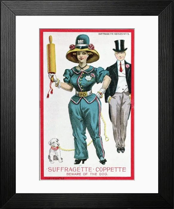 Framed Print : Suffragette Illustration Framed Print : Suffragette Illustration