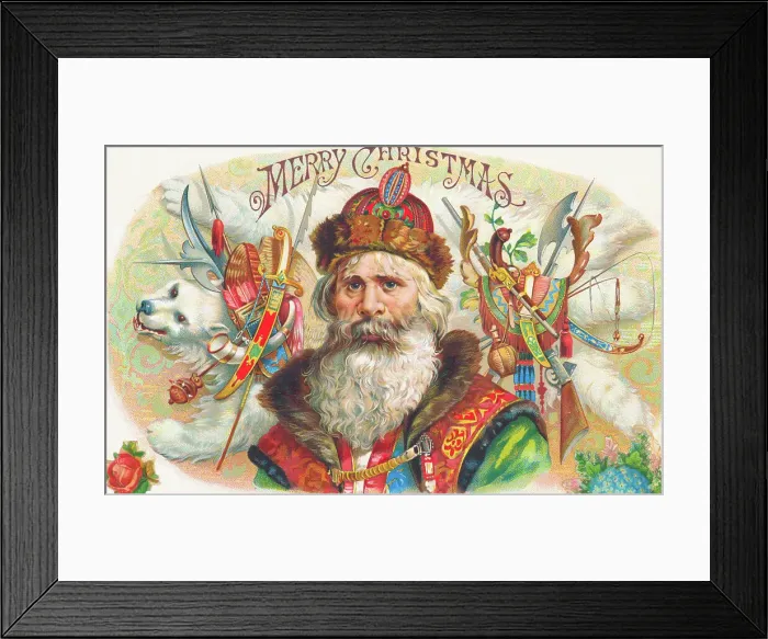 Framed Print : Illustration Saint Nicholas Framed Print : Illustration Saint Nicholas