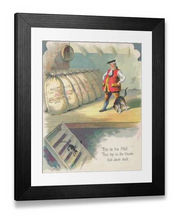 Framed Print : Characters from House that Jack Built Framed Print : Characters from House that Jack Built