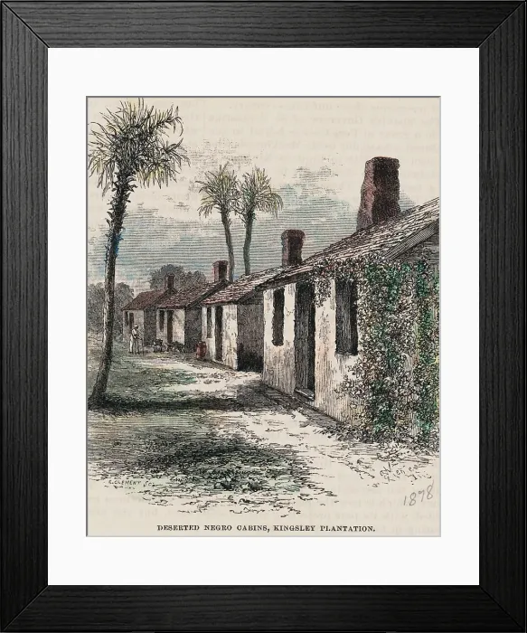 Framed Print : Slavery Cabins Framed Print : Slavery Cabins