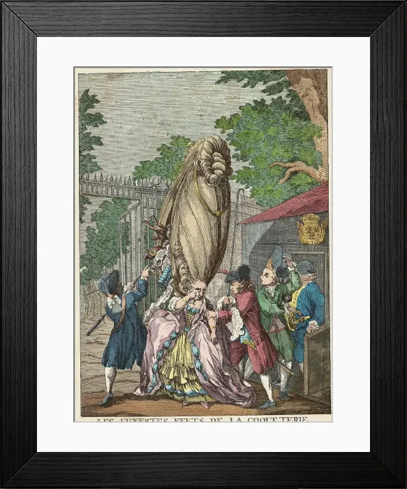 Framed Print : Wig Weighing Down Woman Framed Print : Wig Weighing Down Woman
