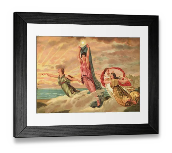 Framed Print : Illustration of Women on the Island of Aiae Framed Print : Illustration of Women on the Island of Aiae