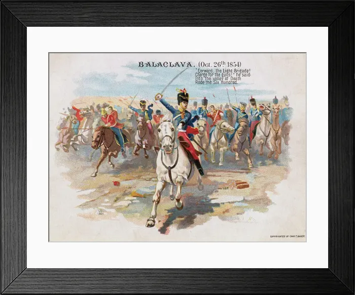 Framed Print : The Charge of the Light Brigade
