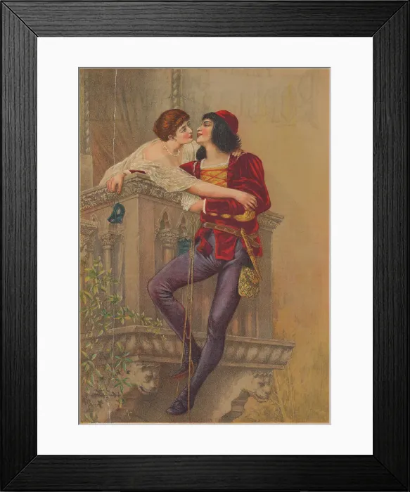 Framed Print : Painting of Romeo and Juliet Framed Print : Painting of Romeo and Juliet