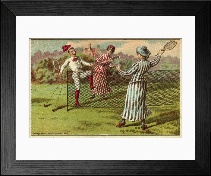 Framed Print : Man Struck by a Tennis Ball Framed Print : Man Struck by a Tennis Ball