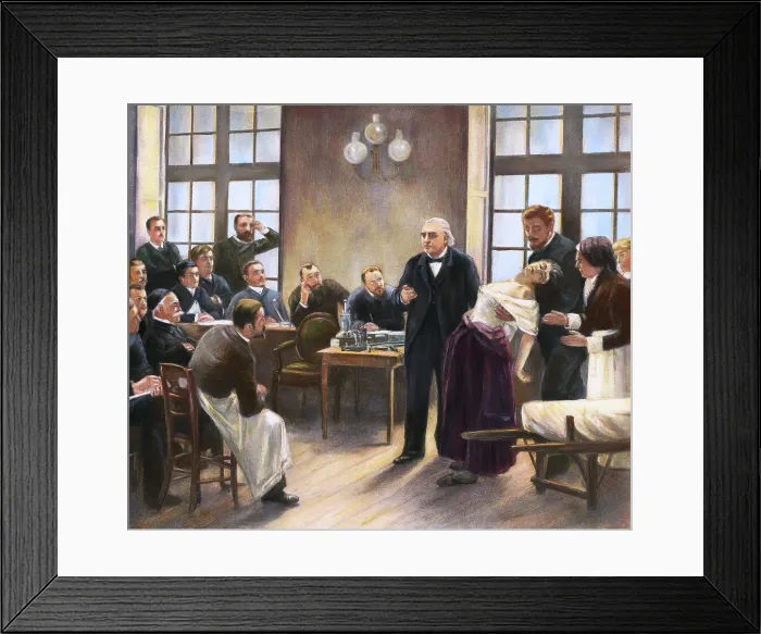 Framed Print : Print After A Clinical Lesson at the Salpetreire by Pierre Andre Brouillet Framed Print : Print After A Clinical Lesson at the Salpetreire by Pierre Andre Brouillet