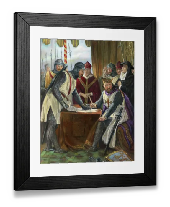 Framed Print : King John Signing Magna Carta Framed Print : King John Signing Magna Carta