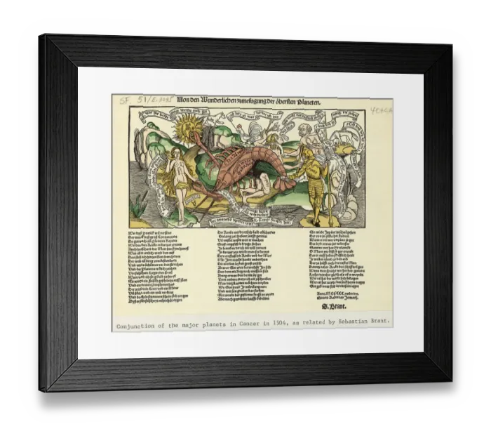 Framed Print : Conjucntion Of The Major Planets Cancer Framed Print : Conjucntion Of The Major Planets Cancer
