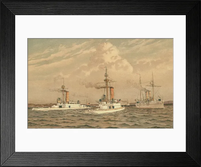 Framed Print : Ships of the Great White Fleet Framed Print : Ships of the Great White Fleet