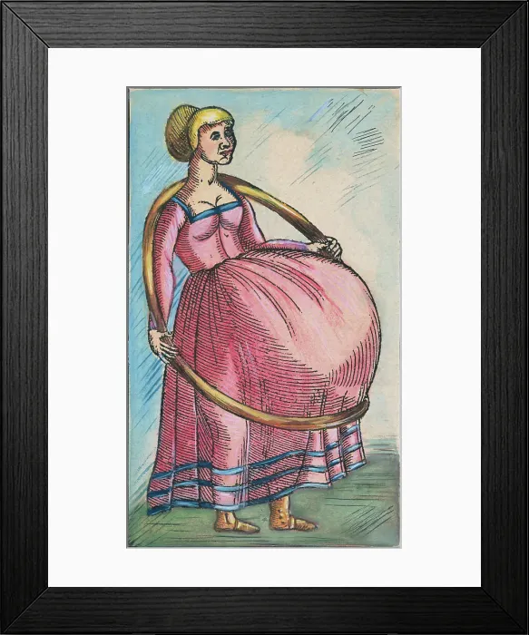 Framed Print : Illustration of Pregnant Woman Framed Print : Illustration of Pregnant Woman