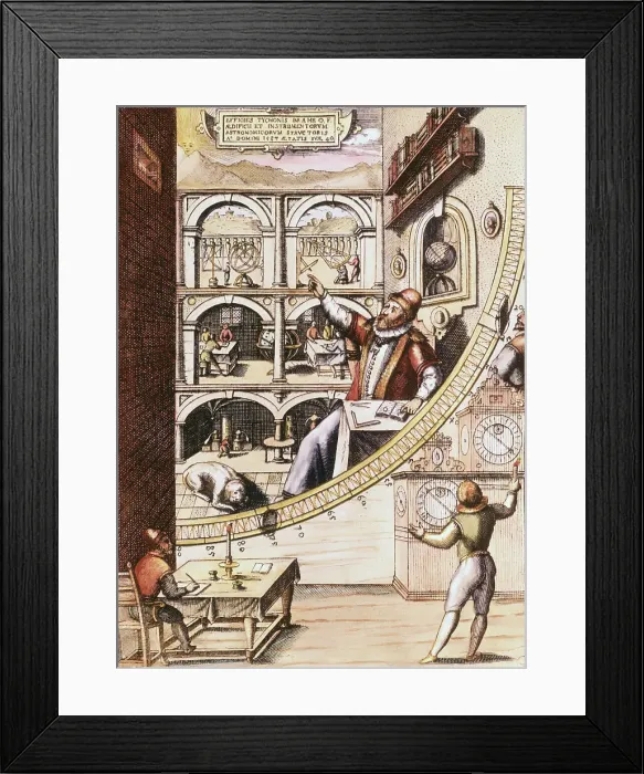 Framed Print : Tycho Brahe: Astonomer and Maker of Instruments by Jan Blaeu Framed Print : Tycho Brahe: Astonomer and Maker of Instruments by Jan Blaeu