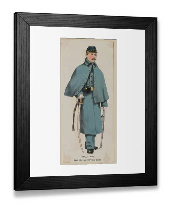 Framed Print : Officer Wearing Great Coat Framed Print : Officer Wearing Great Coat