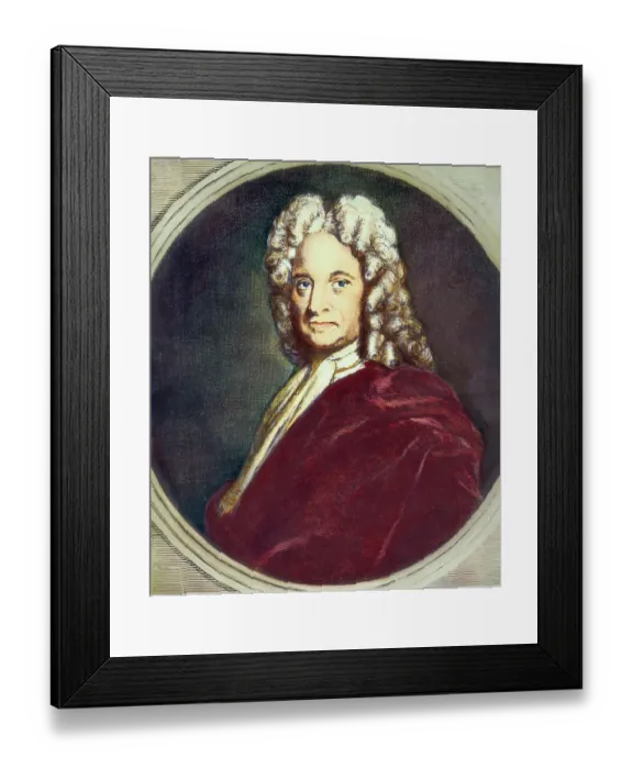 Framed Print : Print Depicting Edmond Halley Framed Print : Print Depicting Edmond Halley