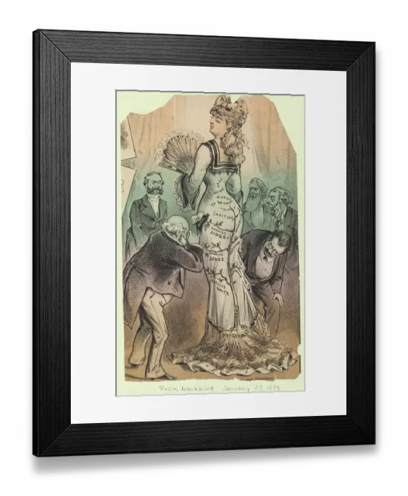 Framed Print : Illustration of Woman Advertising Ideas on Institution of Marriage Framed Print : Illustration of Woman Advertising Ideas on Institution of Marriage