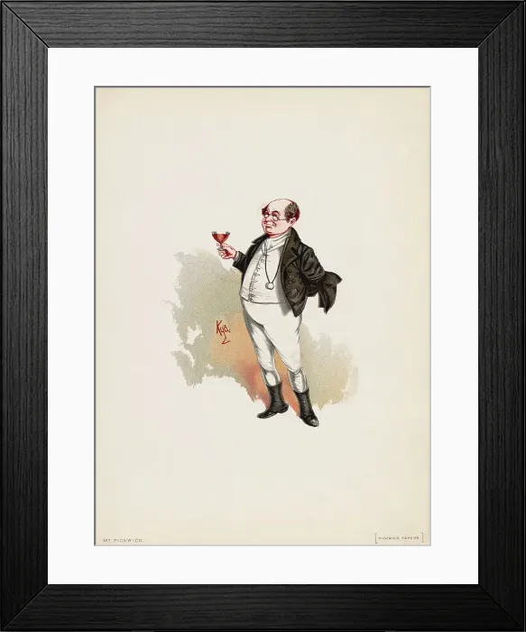Framed Print : Mr. Pickwick by Kyd Framed Print : Mr. Pickwick by Kyd