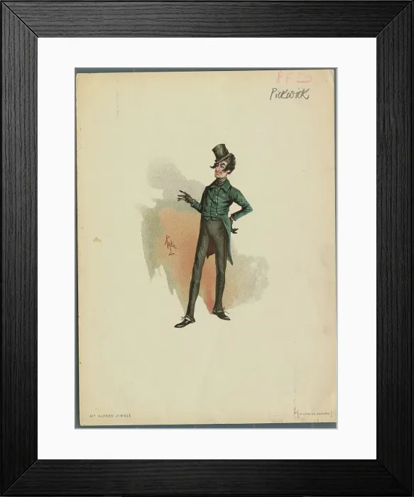 Framed Print : Illustration of Alfred Jingle Framed Print : Illustration of Alfred Jingle