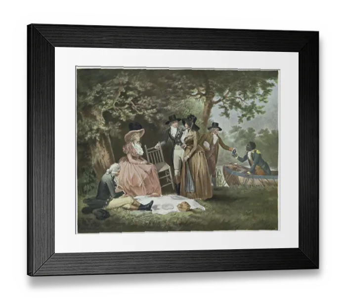 Framed Print : People Enjoying Picnic Framed Print : People Enjoying Picnic