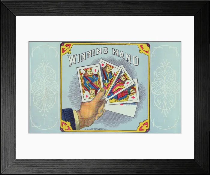 Framed Print : Winning Hand Framed Print : Winning Hand