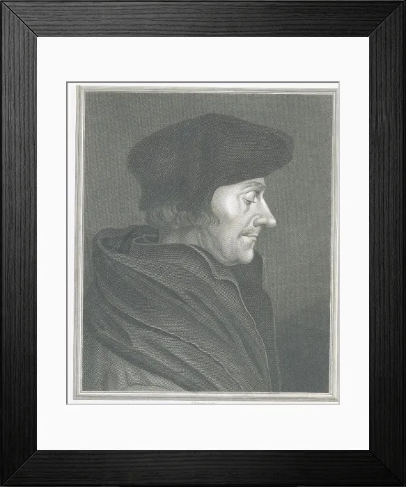 Framed Print : Illustration of Scholar Erasmus Desiderius Framed Print : Illustration of Scholar Erasmus Desiderius
