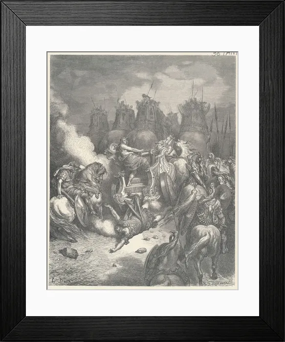 Framed Print : The Fall of Antiochus Framed Print : The Fall of Antiochus