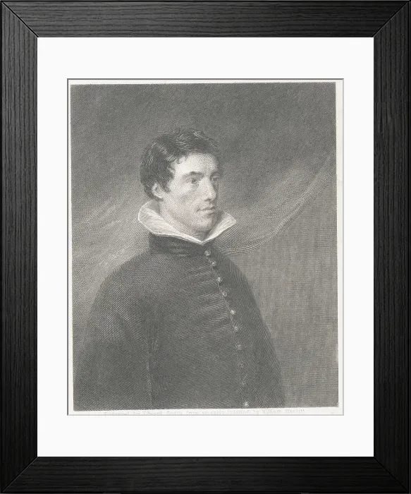 Framed Print : Illustration of British Critic and Essayist Charles Lamb Framed Print : Illustration of British Critic and Essayist Charles Lamb
