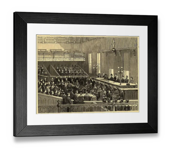 Framed Print : Trial of Anarchist in Chicago Framed Print : Trial of Anarchist in Chicago