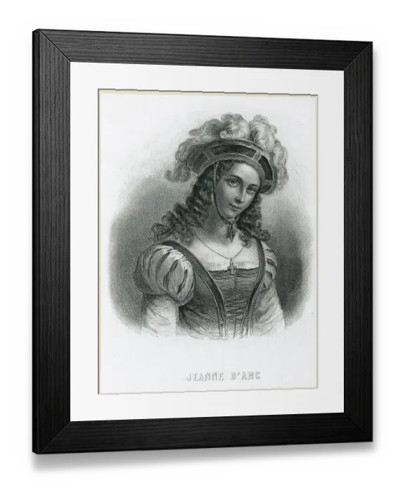 Framed Print : Portrait of Joan of Arc Framed Print : Portrait of Joan of Arc