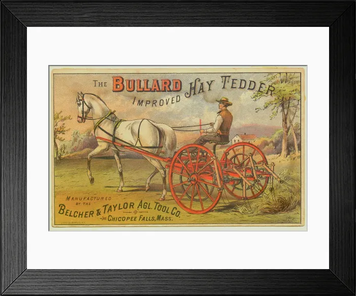 Framed Print : Bullard Improved Hay Tedder Advertisement Framed Print : Bullard Improved Hay Tedder Advertisement