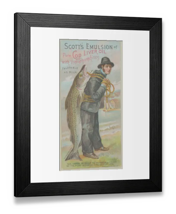 Framed Print : Advertisement for Cod Liver Oil Framed Print : Advertisement for Cod Liver Oil