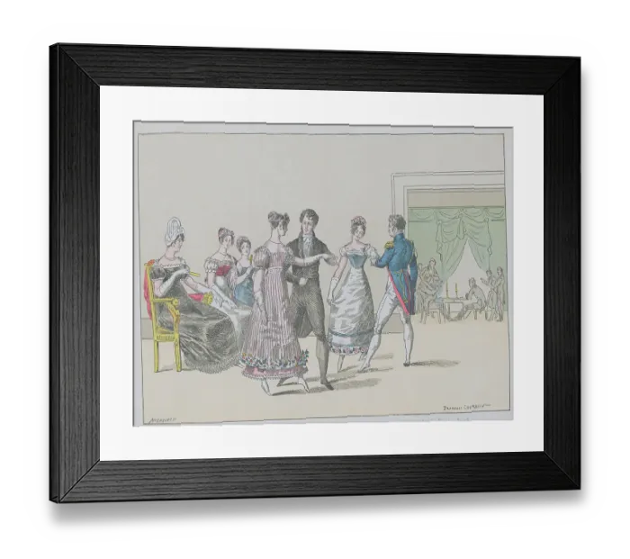 Framed Print : Dancers and Attendees at Private Ball Framed Print : Dancers and Attendees at Private Ball