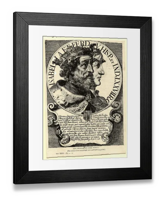 Framed Print : King Ferdinand II and Queen Isabella of Spain
