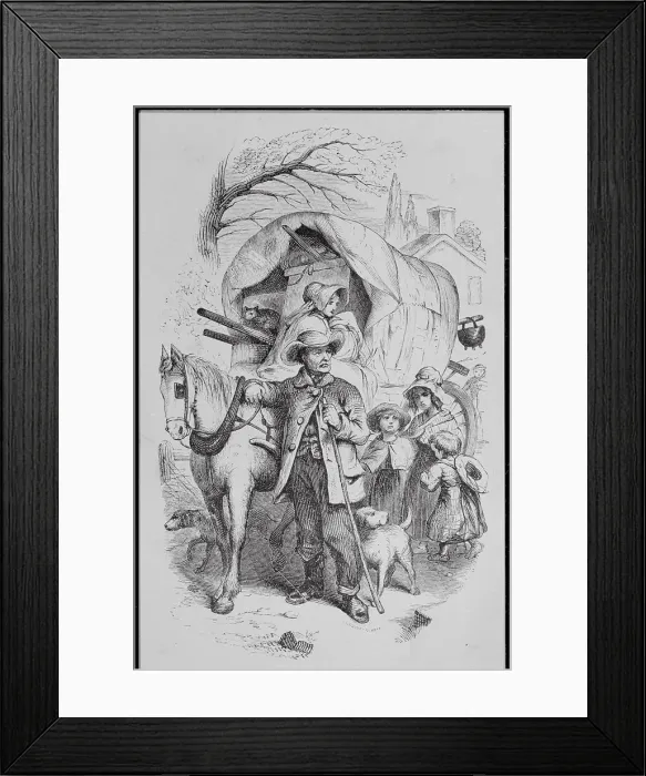 Framed Print : Emigration in 1817 Framed Print : Emigration in 1817