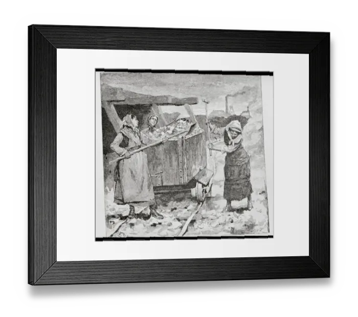 Framed Print : Women workers at Cornwallis copper mine Framed Print : Women workers at Cornwallis copper mine