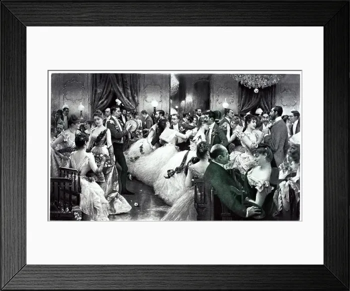 Framed Print : Formal Ballroom Dancing