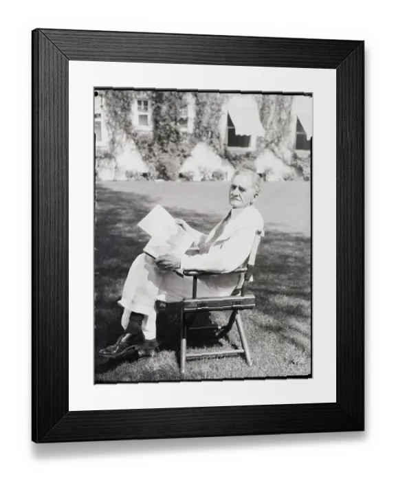 Framed Print : Albert Michelson Seated Framed Print : Albert Michelson Seated