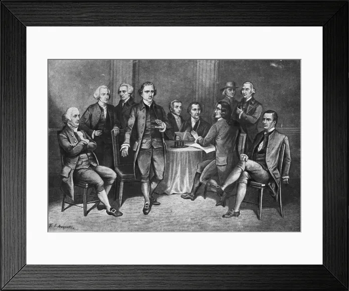 Framed Print : Patrick Henry in the First Continental Congress