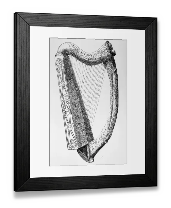 Framed Print : Celtic Harp Framed Print : Celtic Harp