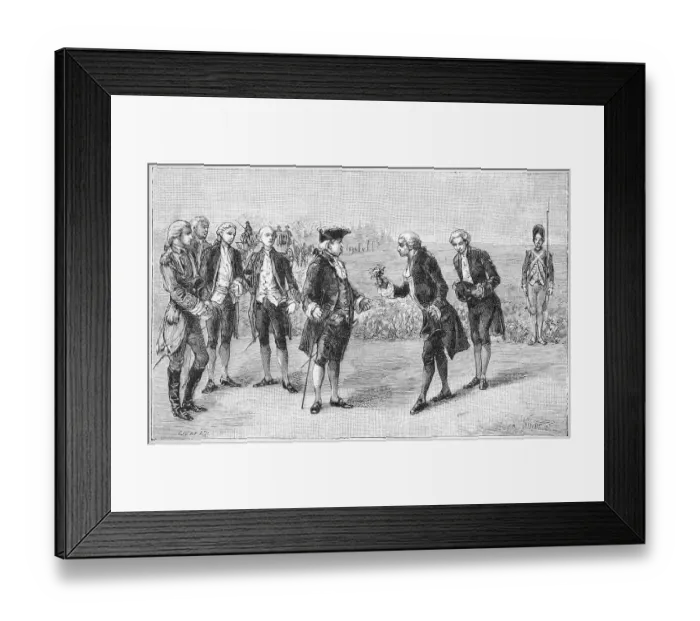 Framed Print : Illustration of Louis XVI Visiting the First Potato Field Framed Print : Illustration of Louis XVI Visiting the First Potato Field