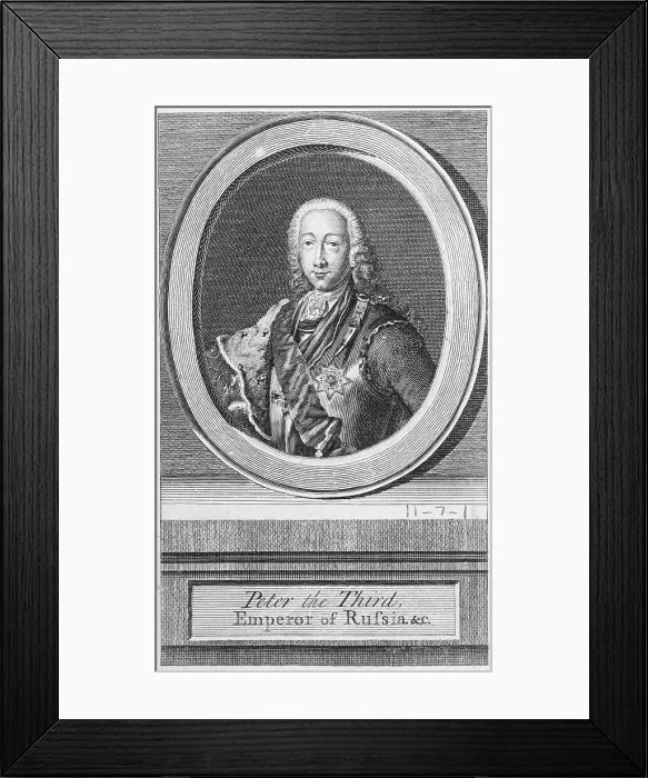 Framed Print : Drawing of Peter III, Emperor of Russia Framed Print : Drawing of Peter III, Emperor of Russia