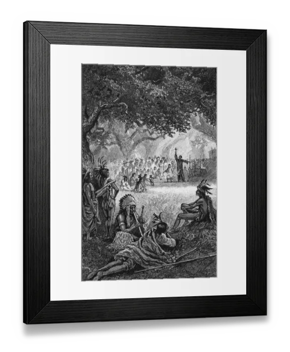 Framed Print : Jesuit Missionaries in California Framed Print : Jesuit Missionaries in California