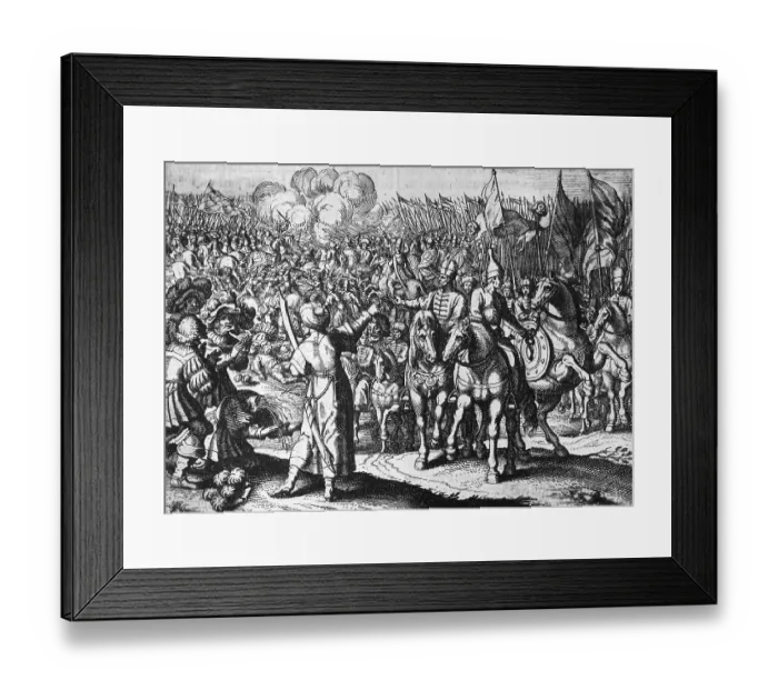Framed Print : Illustration of Turks Outside Vienna Framed Print : Illustration of Turks Outside Vienna