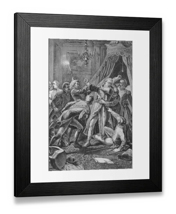 Framed Print : Illustration of the Assassination of Paul I, Emperor of Russia Framed Print : Illustration of the Assassination of Paul I, Emperor of Russia