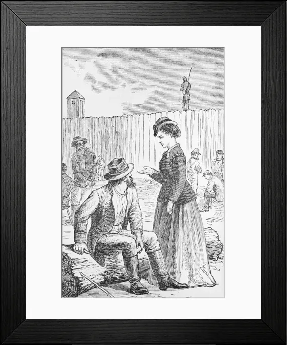 Framed Print : Illustration of Loretta Velasquez at Johnson's Island Prisoner of War Depot Framed Print : Illustration of Loretta Velasquez at Johnson's Island Prisoner of War Depot