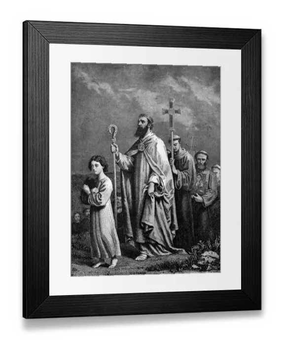 Framed Print : Saint Patrick Journeying to Tara Framed Print : Saint Patrick Journeying to Tara