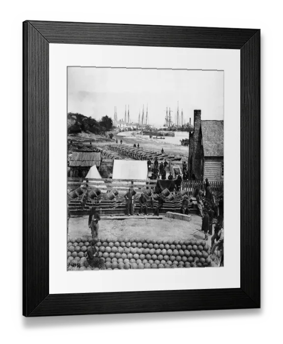 Framed Print : Civil War Soldiers Standing Near Cannons Framed Print : Civil War Soldiers Standing Near Cannons