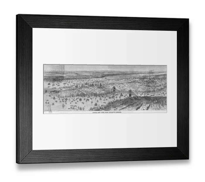 Framed Print : Panoramic View of New York City