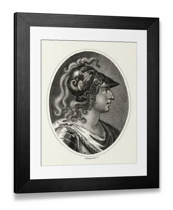 Framed Print : Engraving of Alexander the Great by J. Chapman Framed Print : Engraving of Alexander the Great by J. Chapman