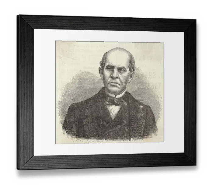 Framed Print : Domingo F. Sarmiento, President of the Argentine Confederation Magazine Illustration Framed Print : Domingo F. Sarmiento, President of the Argentine Confederation Magazine Illustration