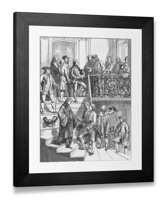 Framed Print : Voltaire's Staircase Engraving Framed Print : Voltaire's Staircase Engraving