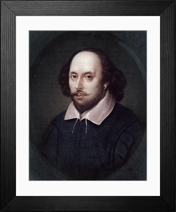 Framed Print : Head / Shoulders William Shakespeare Framed Print : Head / Shoulders William Shakespeare